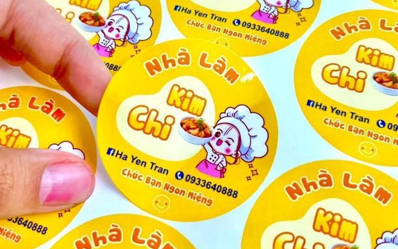 in nhãn dán thực phẩm