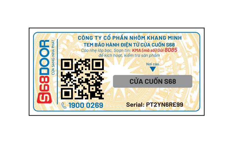 tem bảo hành có qr