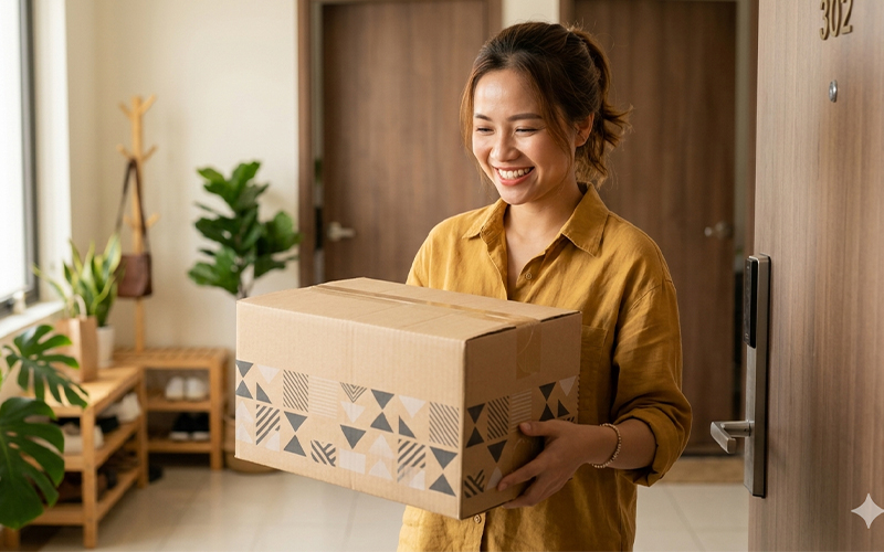 in hộp carton đóng hàng