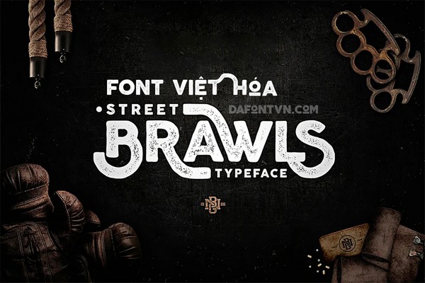 Font Brawls thiết kế poster