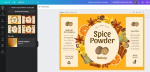 thiết kế bao bì online cho sản phẩm bằng Canva