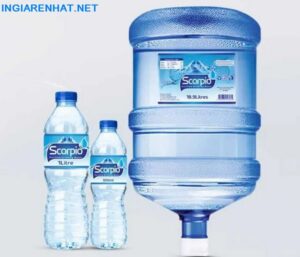 Mẫu nhãn nước đóng chai