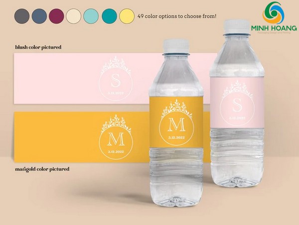 Lưu ý khi thiết kế in nhãn chai nước suối