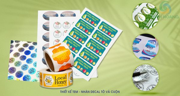Nên In Tem Nhãn Decal Cuộn Hay Decal Dạng Tờ