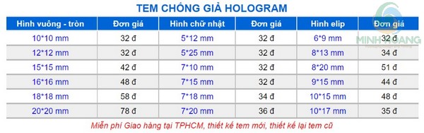 bảng giá tem chống giả quận 9