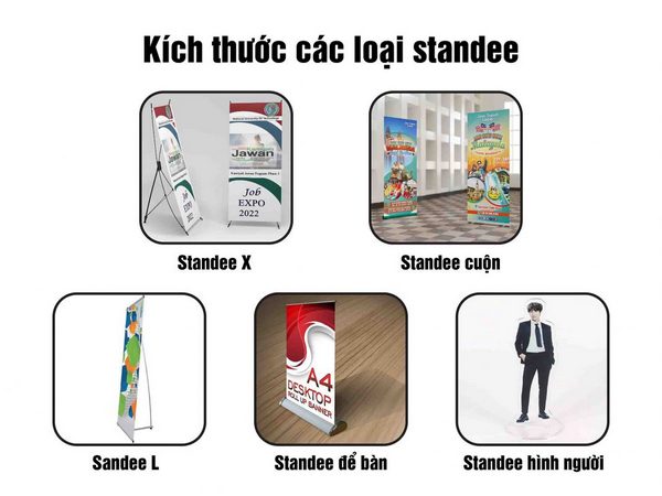 Các kích thước Standee khác