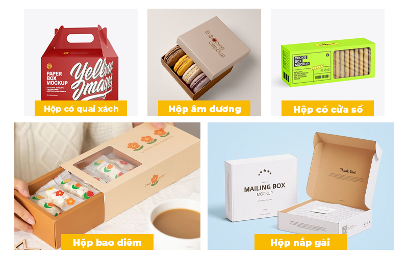 mẫu hộp giấy đựng bánh kẹo