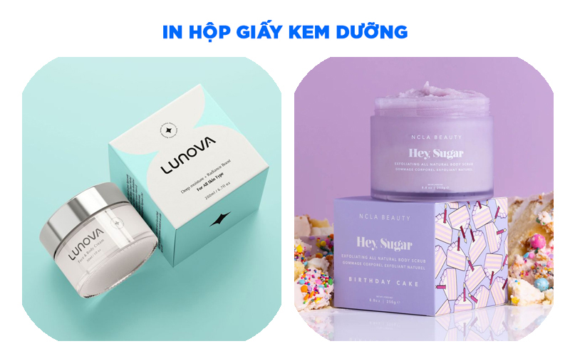 gia công hộp giấy đựng kem dưỡng