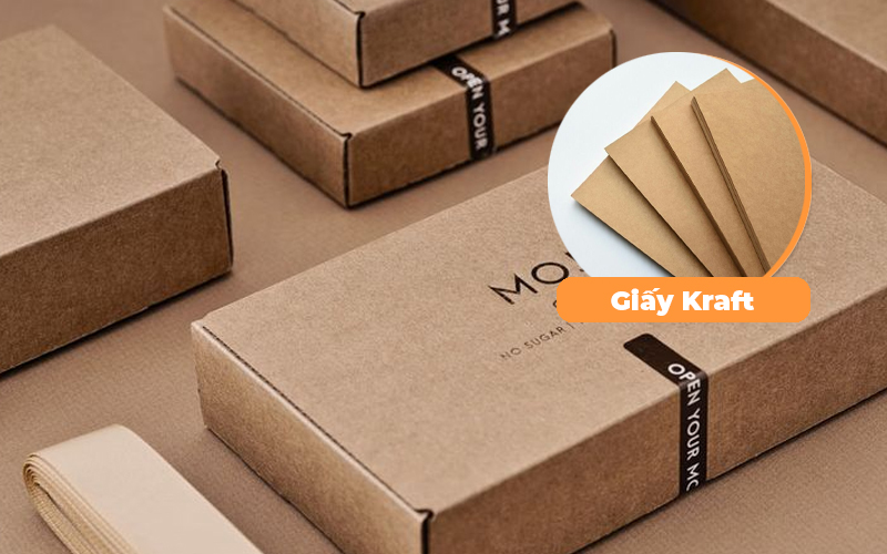 in hộp giấy kraft nâu